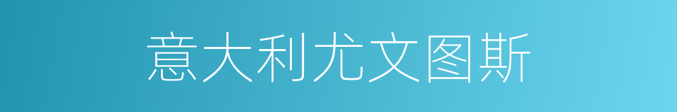 意大利尤文图斯的同义词