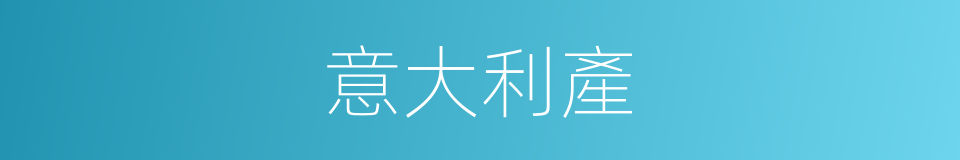 意大利產的同義詞