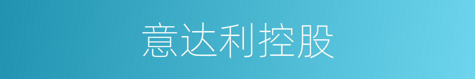 意达利控股的同义词