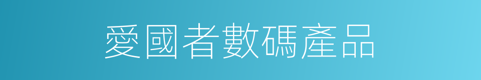 愛國者數碼產品的同義詞