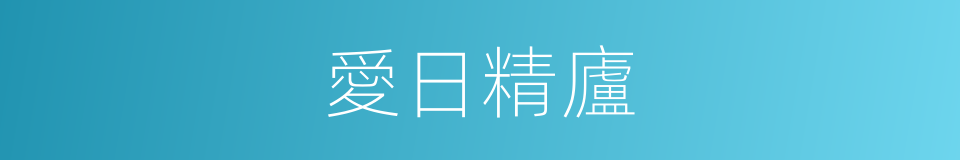 愛日精廬的同義詞