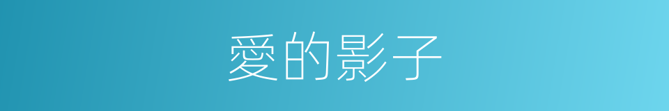 愛的影子的同義詞