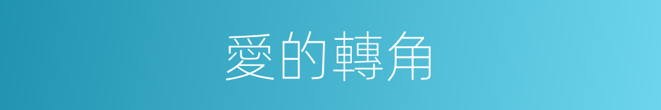 愛的轉角的同義詞