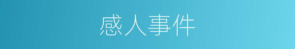 感人事件的同义词