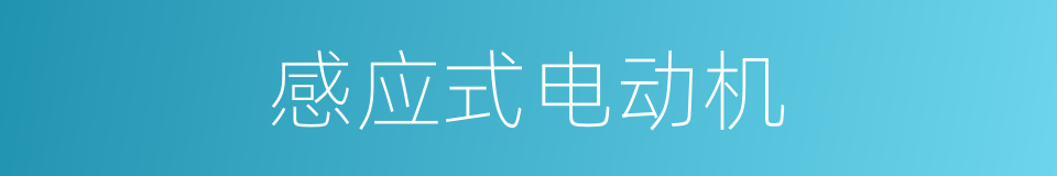感应式电动机的同义词