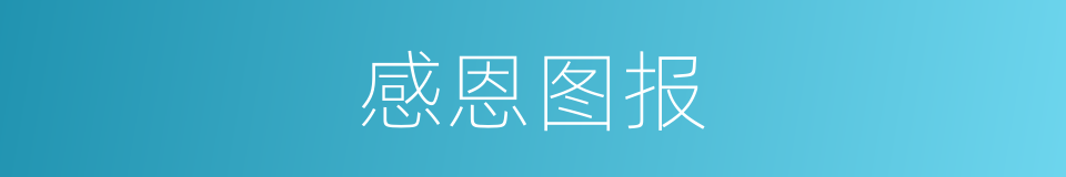 感恩图报的同义词