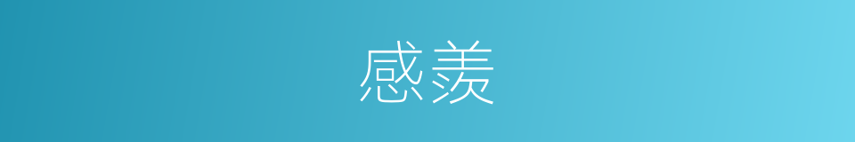 感羨的意思