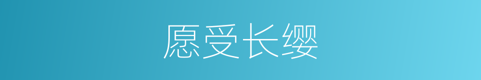 愿受长缨的意思