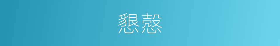 懇慤的意思