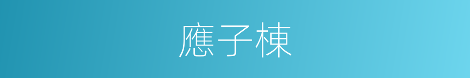 應子棟的同義詞