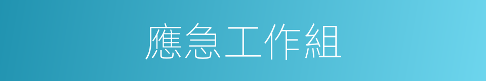 應急工作組的同義詞