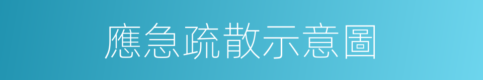 應急疏散示意圖的同義詞