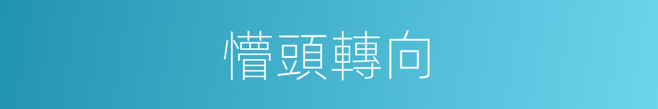 懵頭轉向的意思