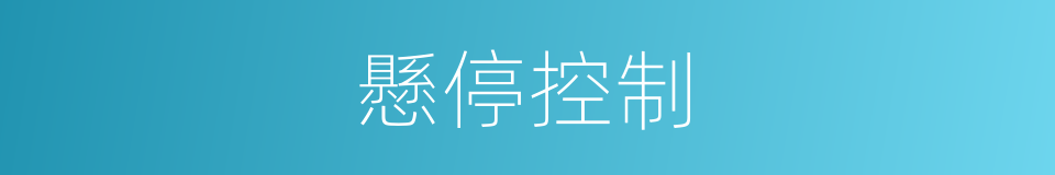 懸停控制的同義詞