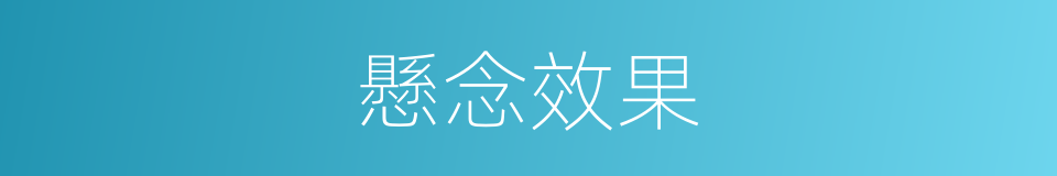 懸念效果的同義詞
