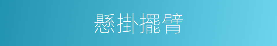 懸掛擺臂的同義詞