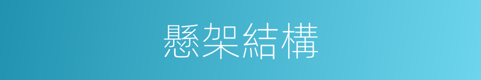 懸架結構的同義詞