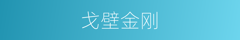 戈壁金刚的同义词