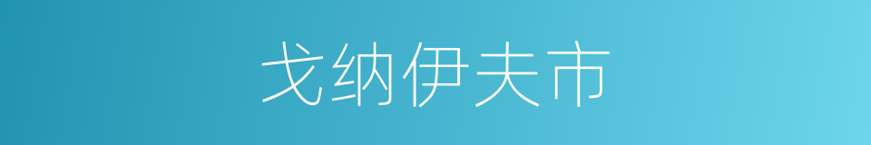 戈纳伊夫市的同义词