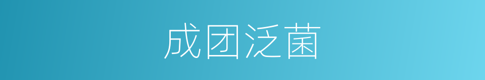成团泛菌的同义词
