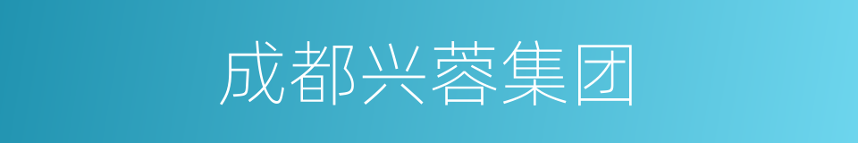 成都兴蓉集团的同义词