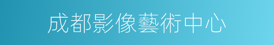成都影像藝術中心的同義詞