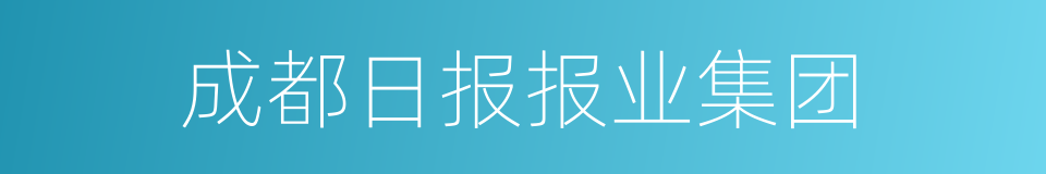 成都日报报业集团的同义词