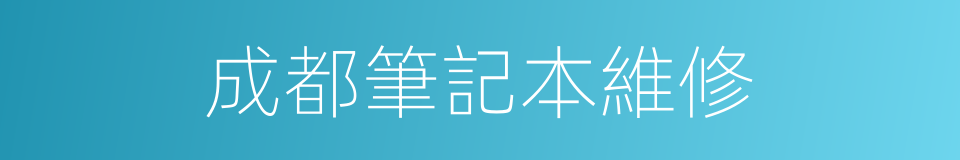 成都筆記本維修的同義詞