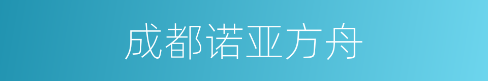 成都诺亚方舟的同义词