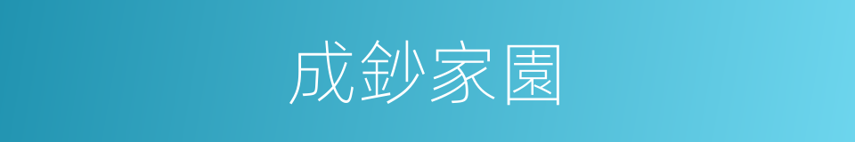成鈔家園的同義詞