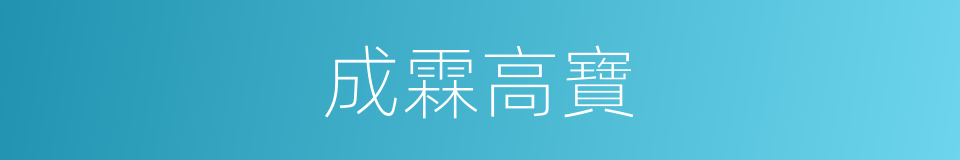 成霖高寶的同義詞