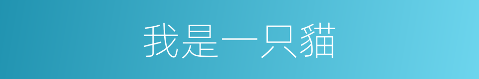 我是一只貓的同義詞