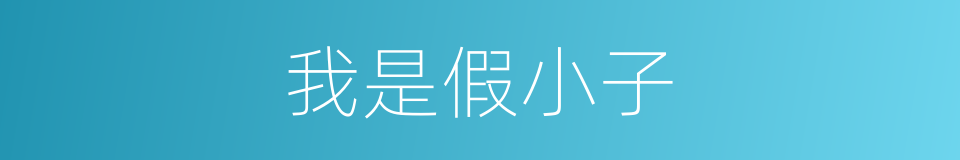 我是假小子的同义词