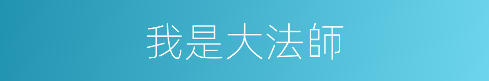 我是大法師的同義詞
