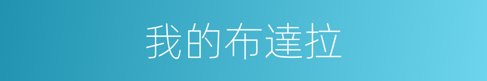 我的布達拉的同義詞