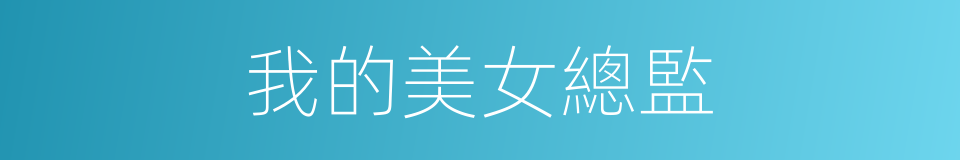 我的美女總監的同義詞