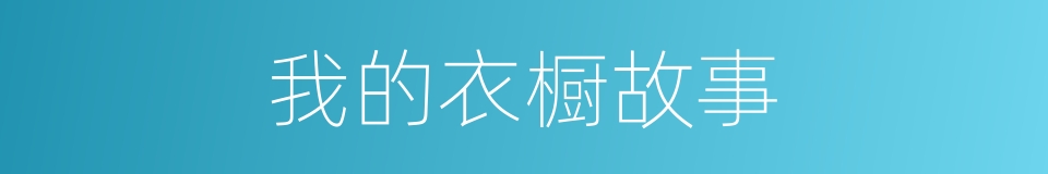 我的衣橱故事的同义词