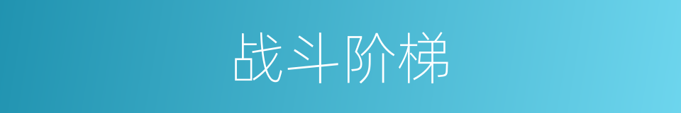 战斗阶梯的同义词