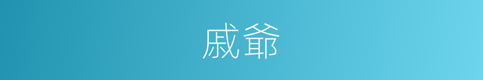 戚爺的同義詞