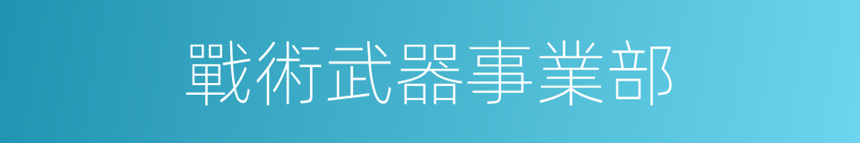 戰術武器事業部的同義詞