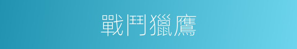 戰鬥獵鷹的同義詞