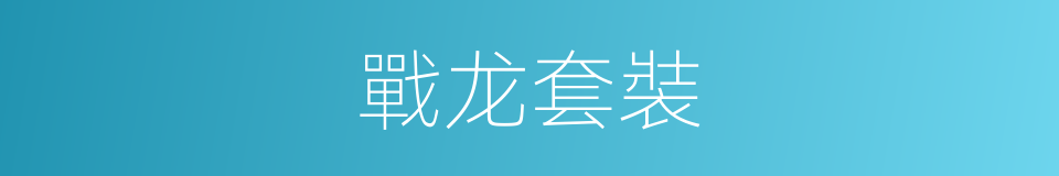 戰龙套裝的同義詞