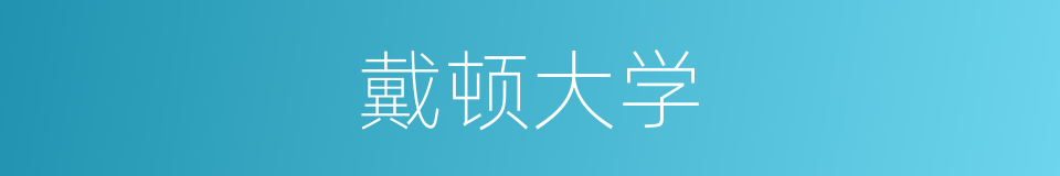 戴顿大学的同义词