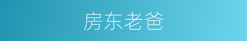 房东老爸的同义词