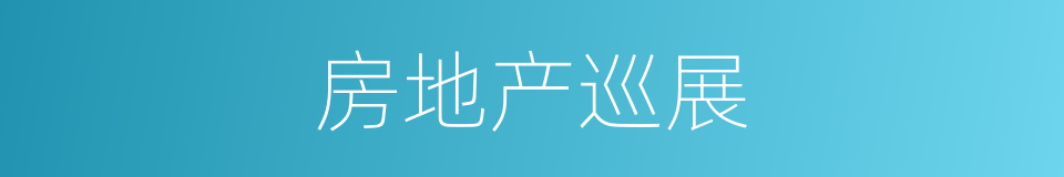 房地产巡展的同义词