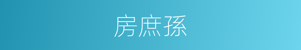 房庶孫的同義詞