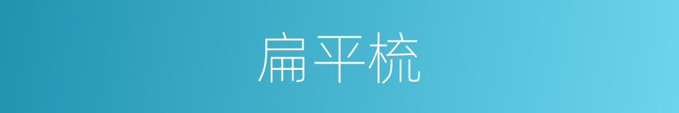 扁平梳的同义词