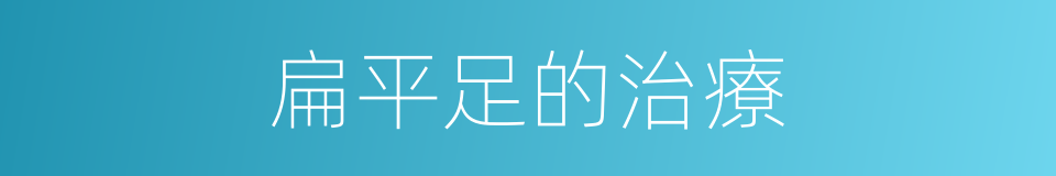扁平足的治療的同義詞