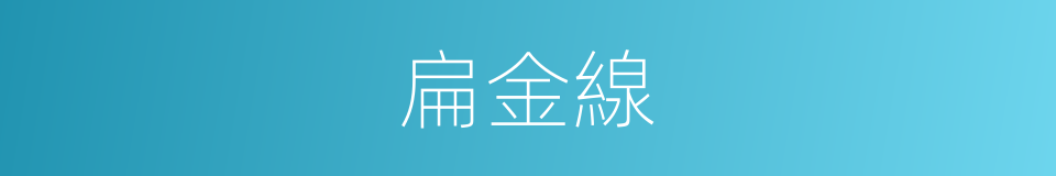 扁金線的意思