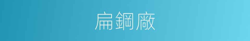 扁鋼廠的同義詞